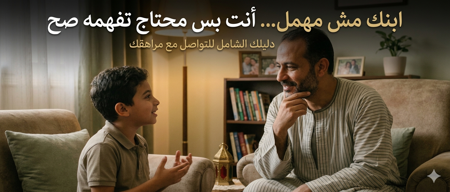 ابنك مش مهمل… أنت بس محتاج تفهمه صح