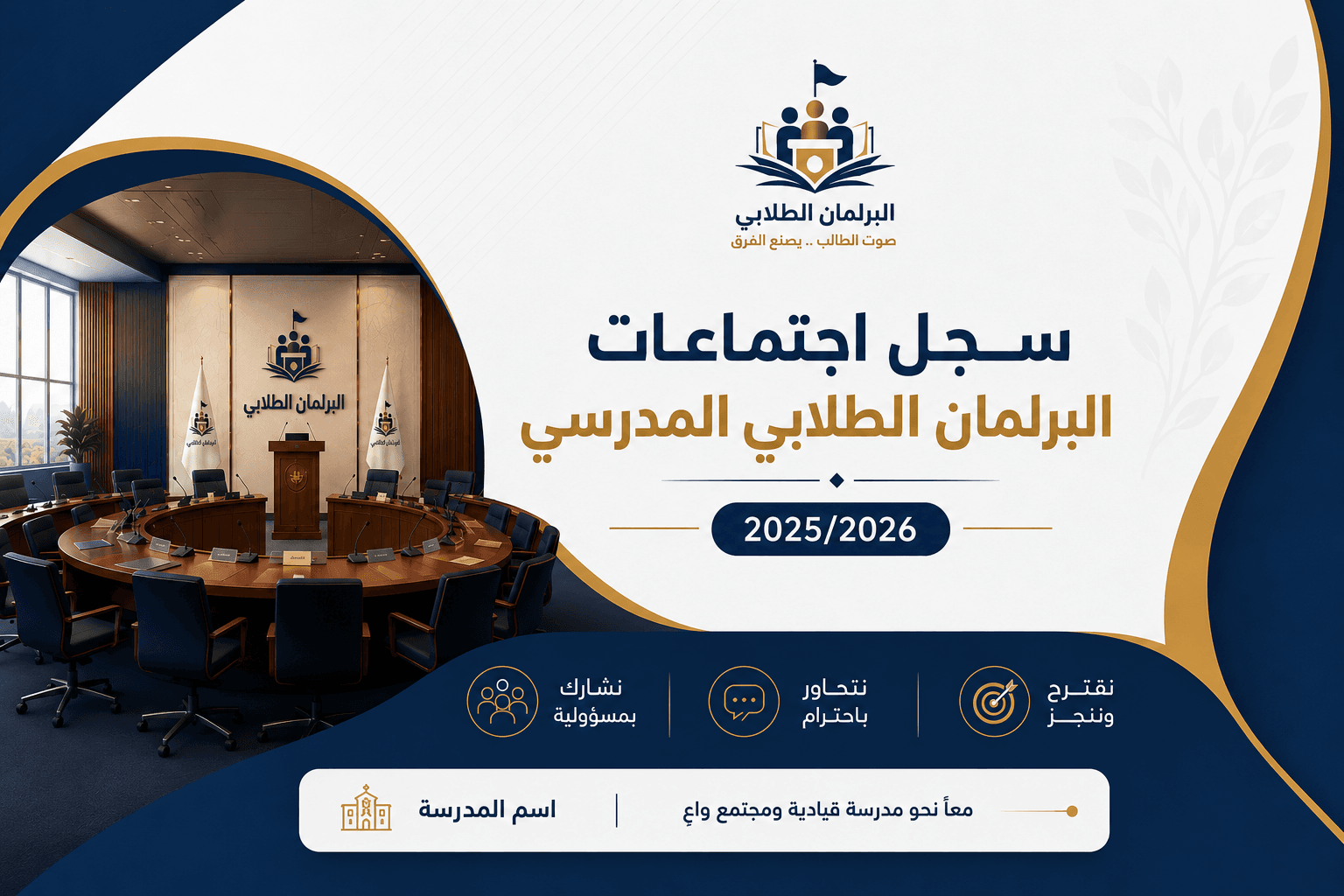 سجل اجتماعات البرلمان الطلابي