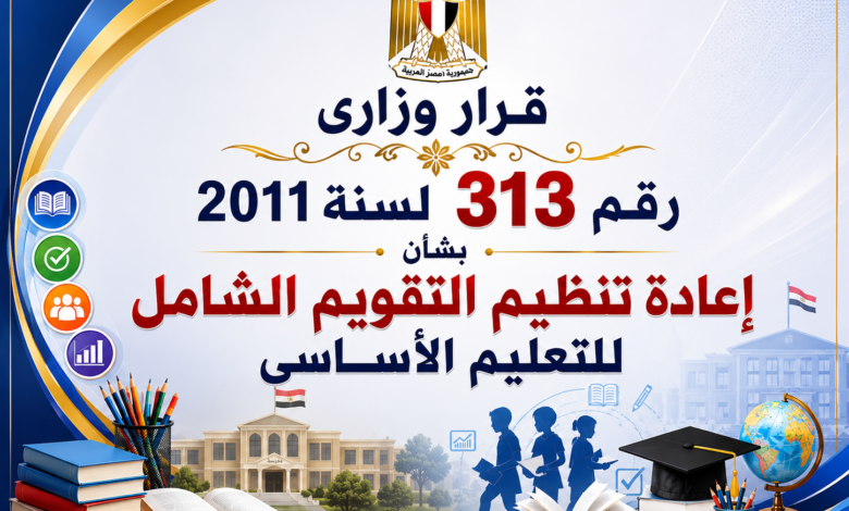 قرار وزاري 313 لسنة 2011