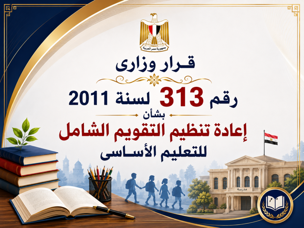 قرار وزاري 313 لسنة 2011